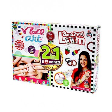 Apple Fun 2 In 1 Nail Art and Amazing Loom Bonanza Kit